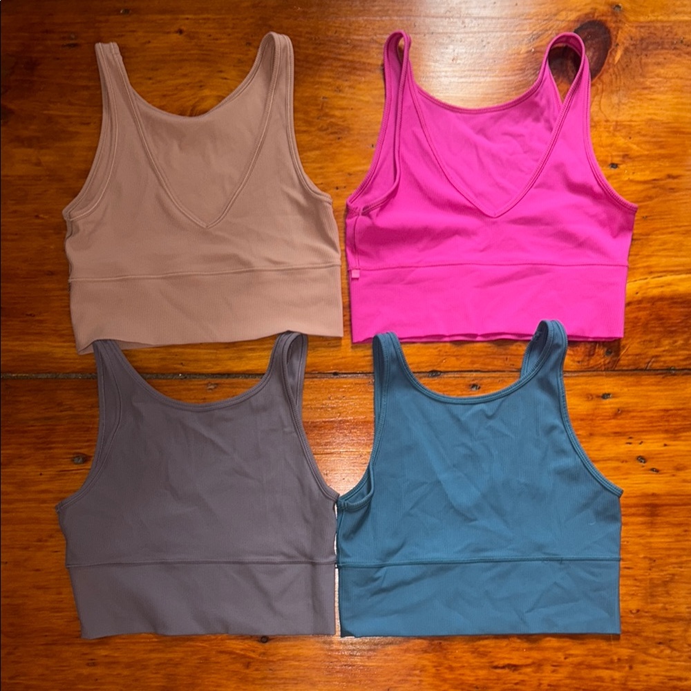 Lululemon Athletica Power Pivot Ribbed Tank Bundle